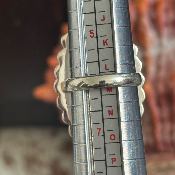 Golden Hills Turquoise Southwestern Sterling Silver Ring - Picture 4 of 7